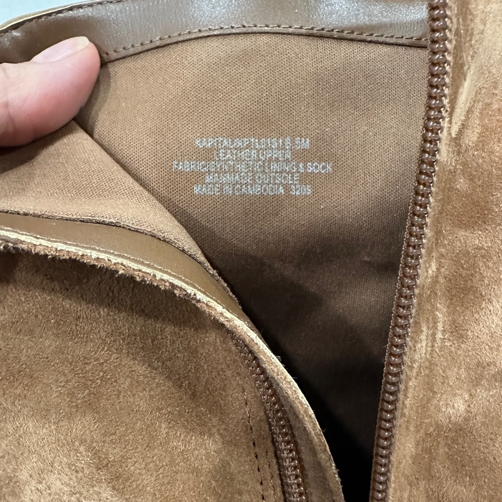 Steve Madden Tan Suede Heeled Boots 8.5 - Picture 5 of 10
